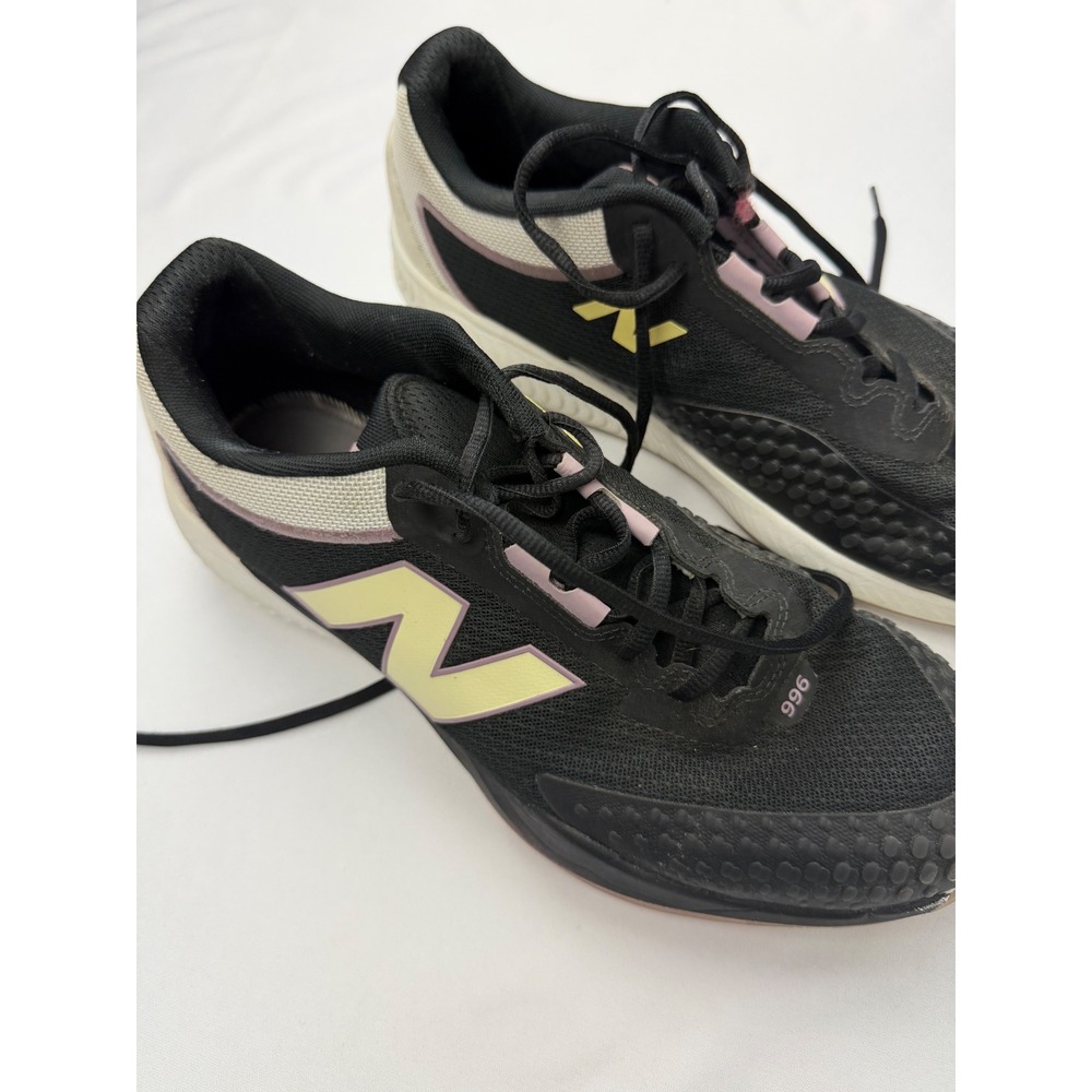 New Balance 996 Womens Tennis Shoes Black Yellow Lavender WCH996J4 Size 11